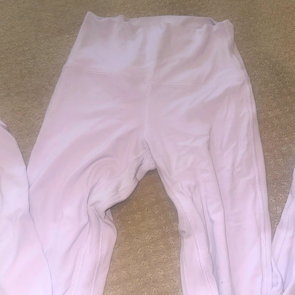 Lululemon lilac double lined leggings size 4